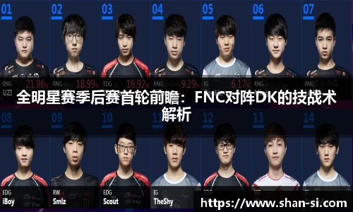 全明星赛季后赛首轮前瞻：FNC对阵DK的技战术解析